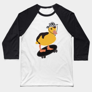 Skater duck Baseball T-Shirt